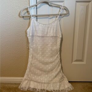 Altar'd State White Textured Sleeveless Dress
